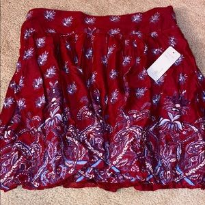Maroon skirt